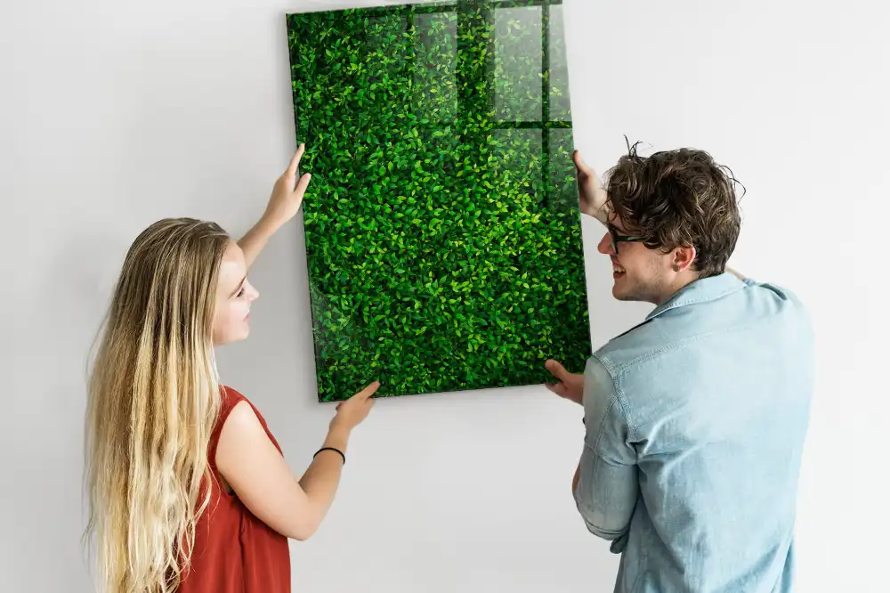 Magnetická popisovací tabule se vzorem zeleného živého plotu
