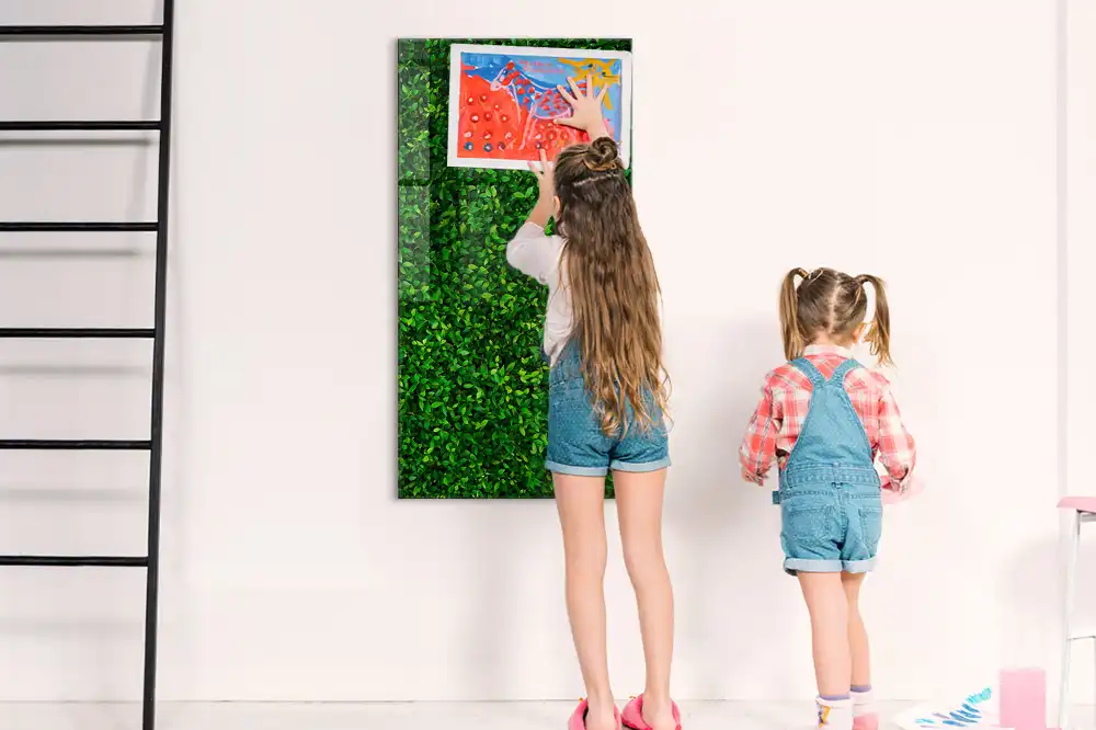 Magnetická popisovací tabule se vzorem zeleného živého plotu