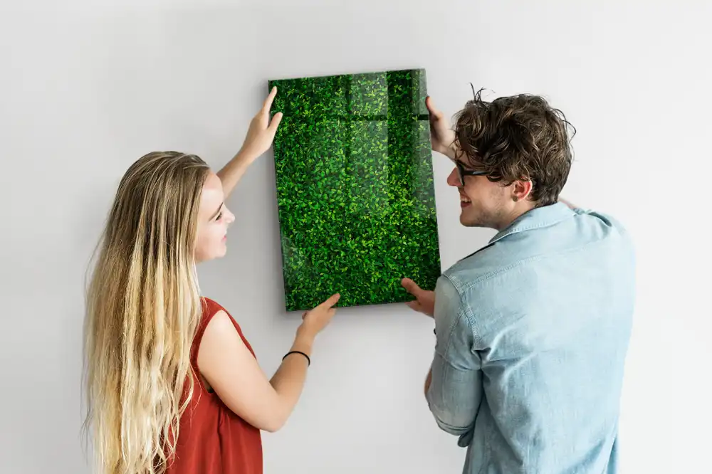 Magnetická popisovací tabule se vzorem zeleného živého plotu