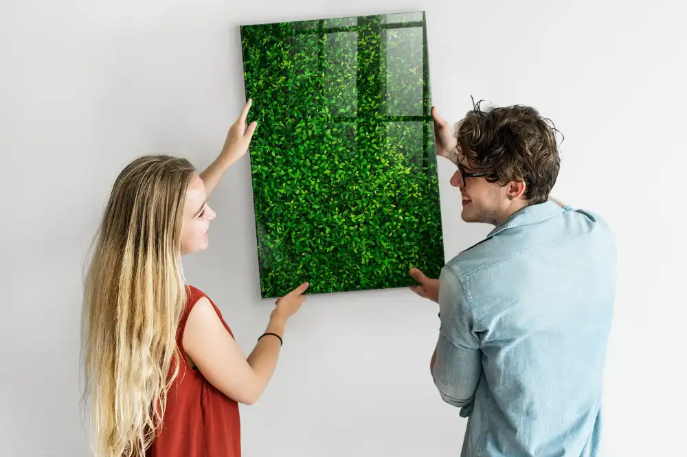 Magnetická popisovací tabule se vzorem zeleného živého plotu
