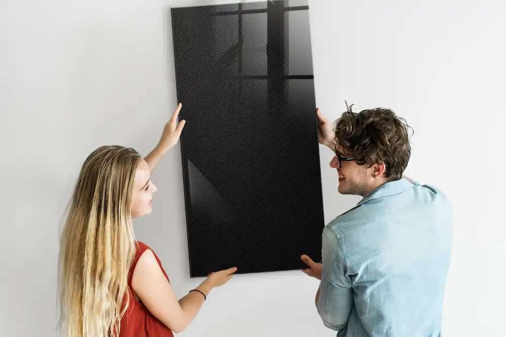 Magnetická popisovací tabule s tmavou strukturou