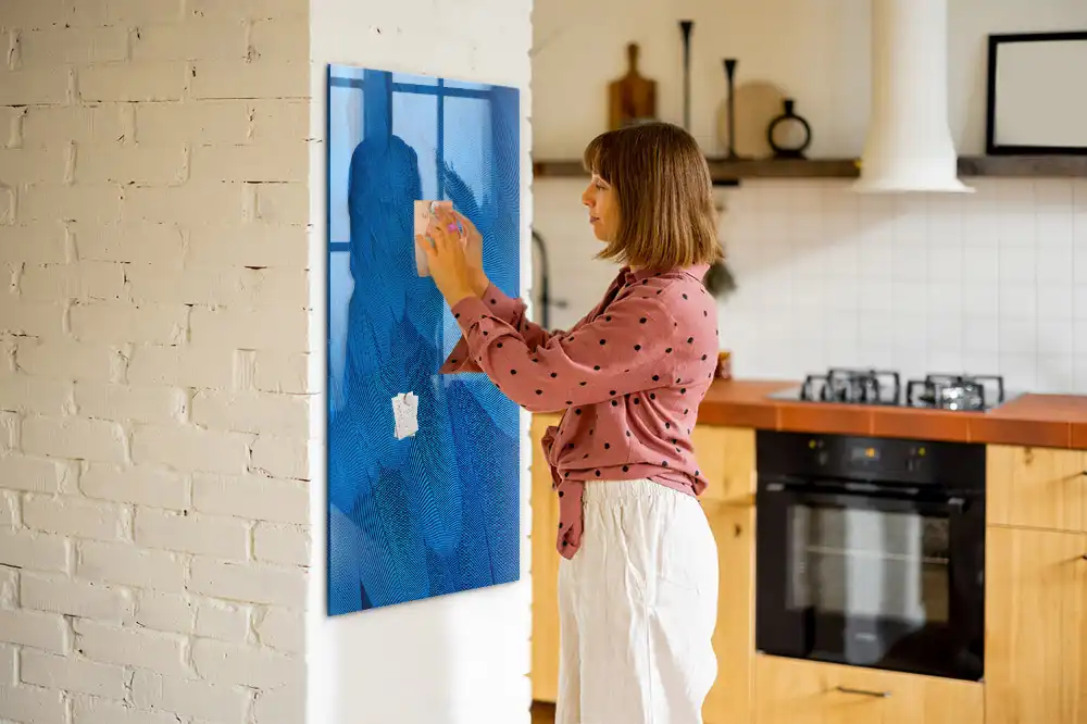 Magnetická kreslicí tabule s motivem peří