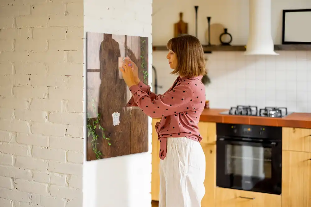 Magnetická popisovací tabule s rustikálním vzorem