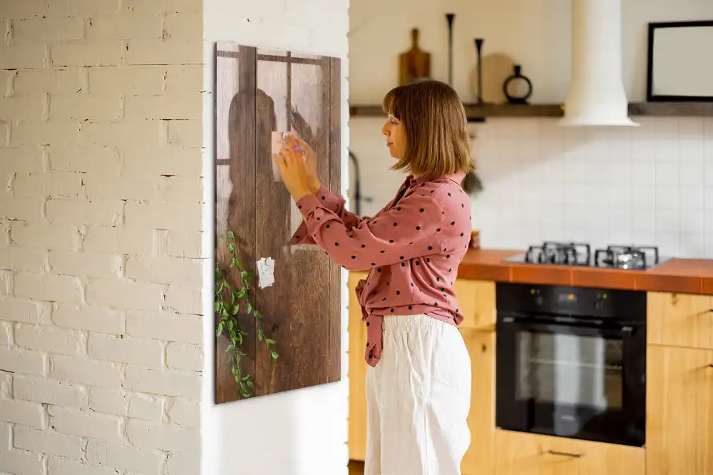 Magnetická popisovací tabule s rustikálním vzorem