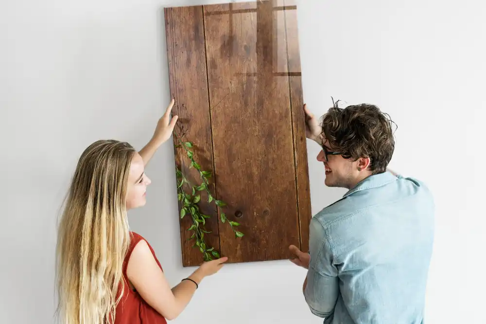 Magnetická popisovací tabule s rustikálním vzorem