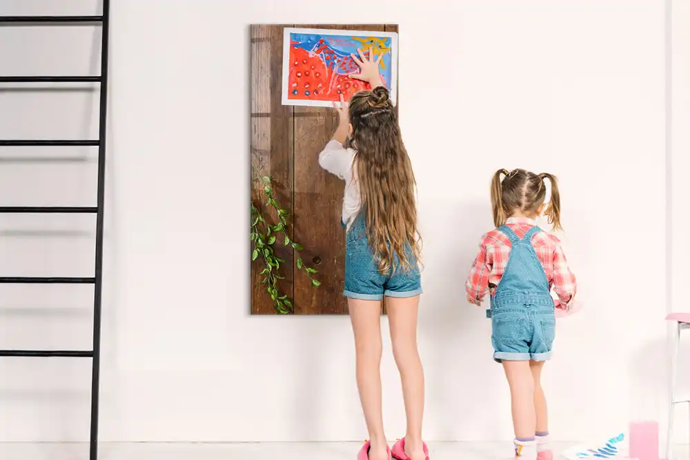 Magnetická popisovací tabule s rustikálním vzorem