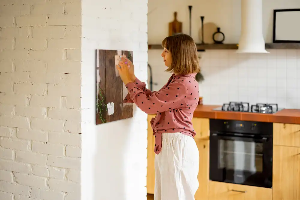 Magnetická popisovací tabule s rustikálním vzorem