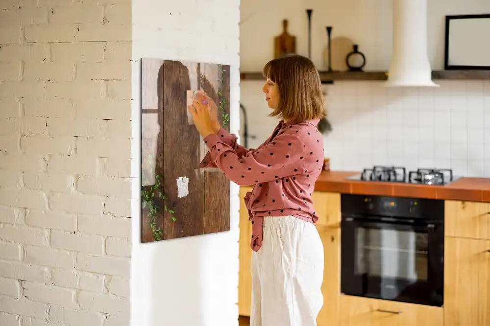 Magnetická popisovací tabule s rustikálním vzorem