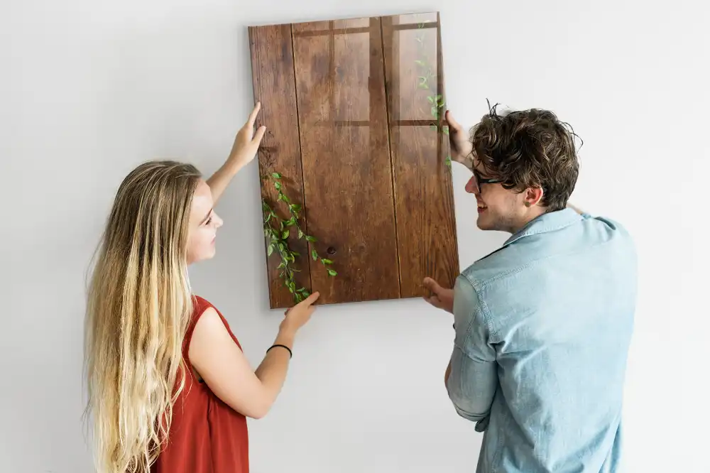 Magnetická popisovací tabule s rustikálním vzorem