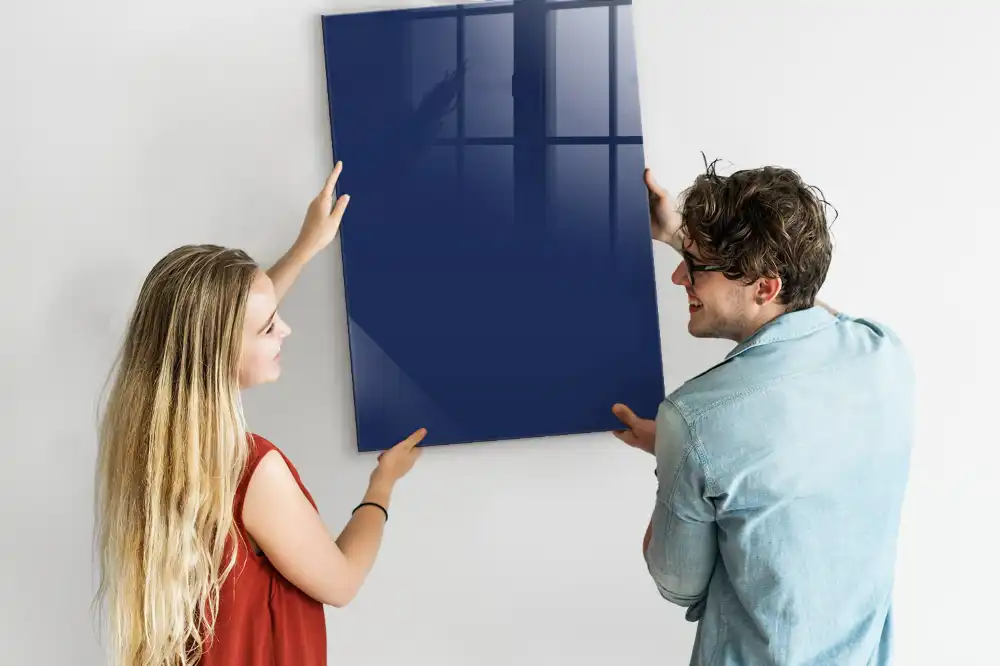 Tmavě modrá magnetická popisovací tabule