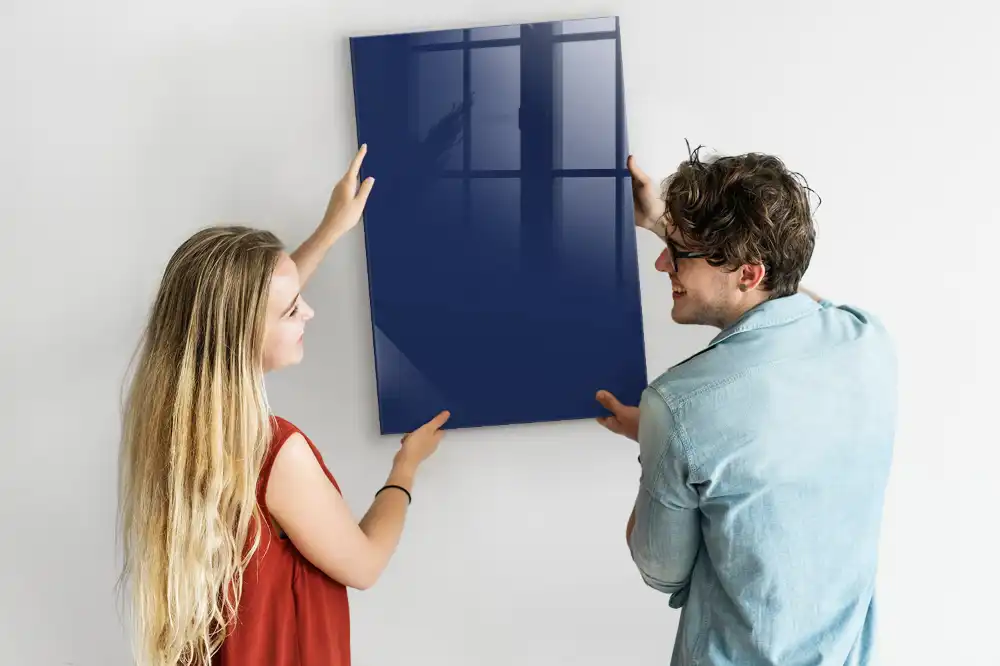 Tmavě modrá magnetická popisovací tabule