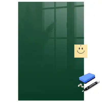 Magnetická tabule na kreslení v lahvově zelené barvě