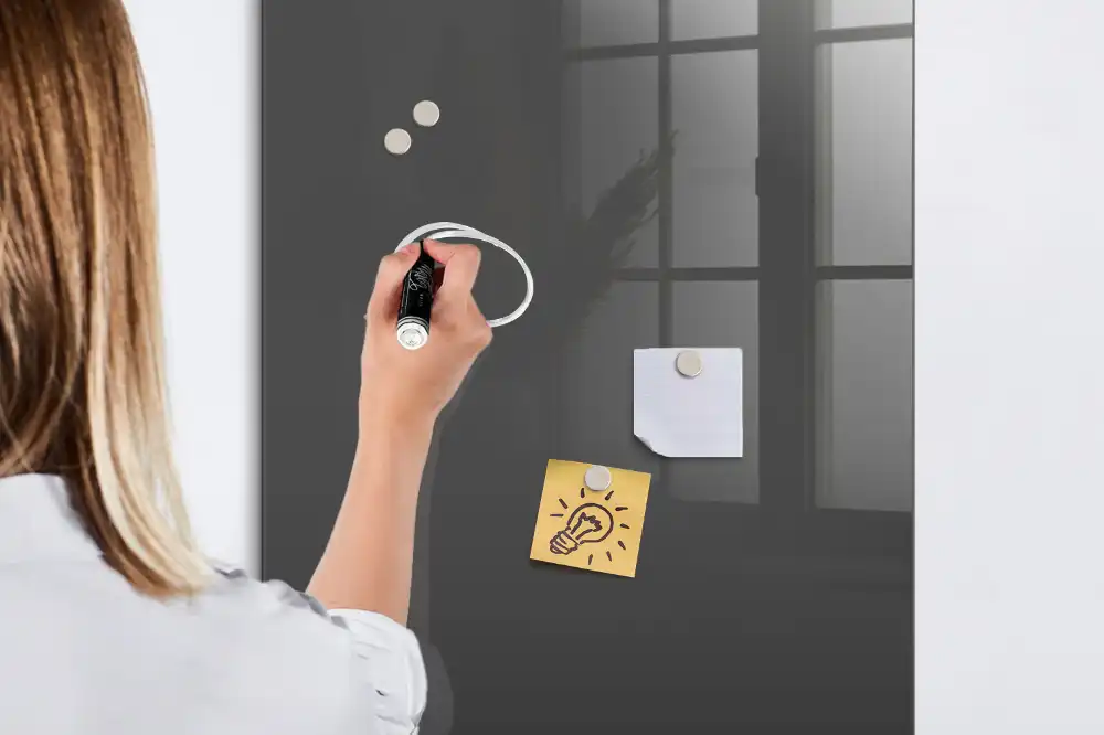 Magnetická popisovací tabule šedá
