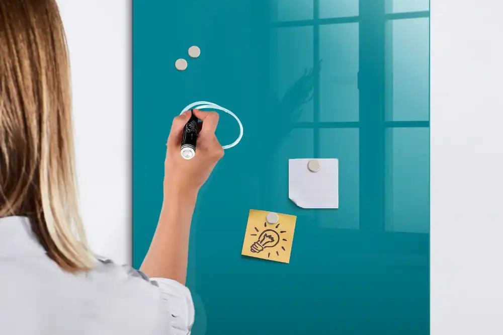 Magnetická kreslicí tabule mořská barva