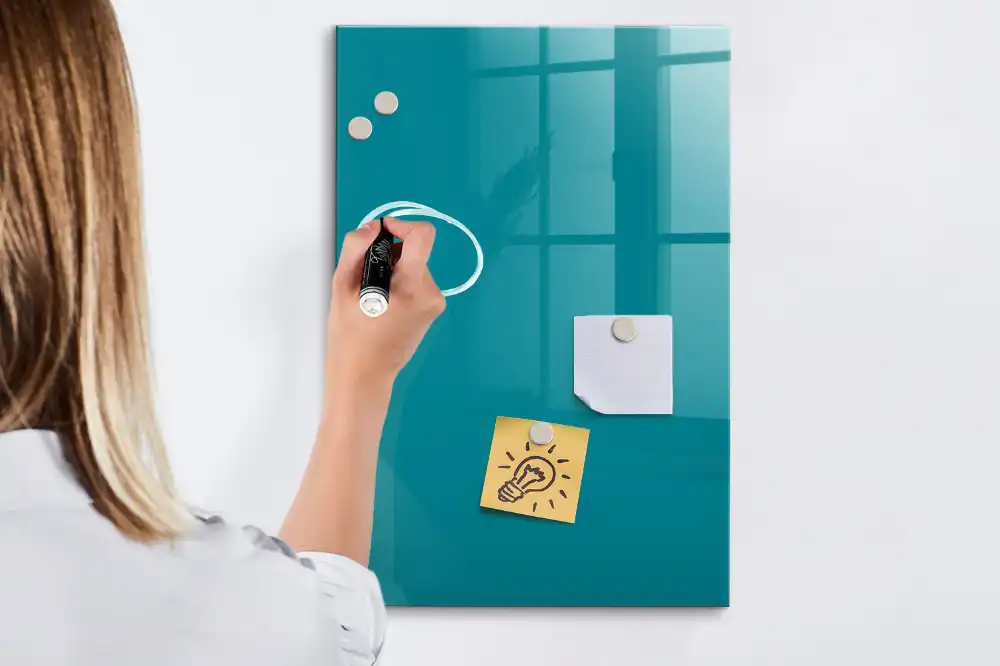 Magnetická kreslicí tabule mořská barva