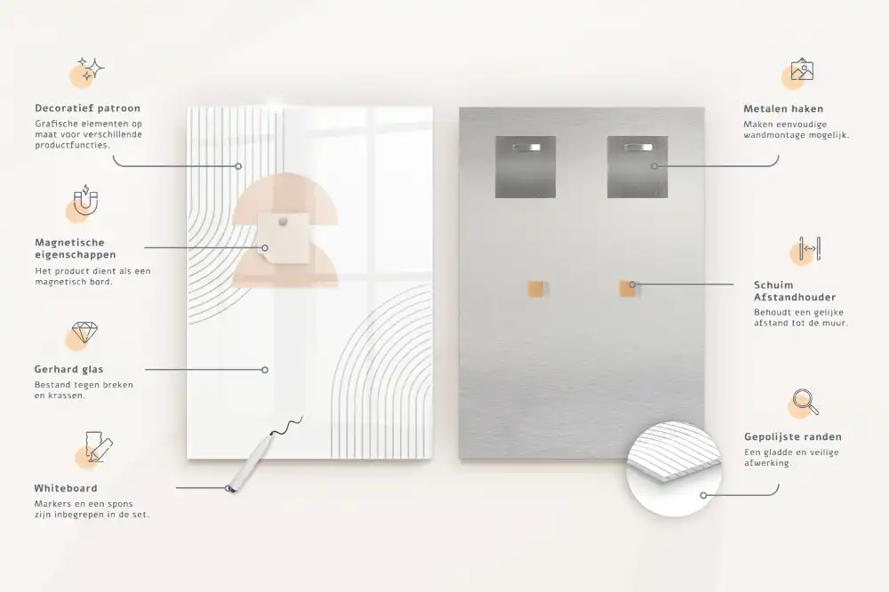 Magnetická tabule na kreslení hnědá