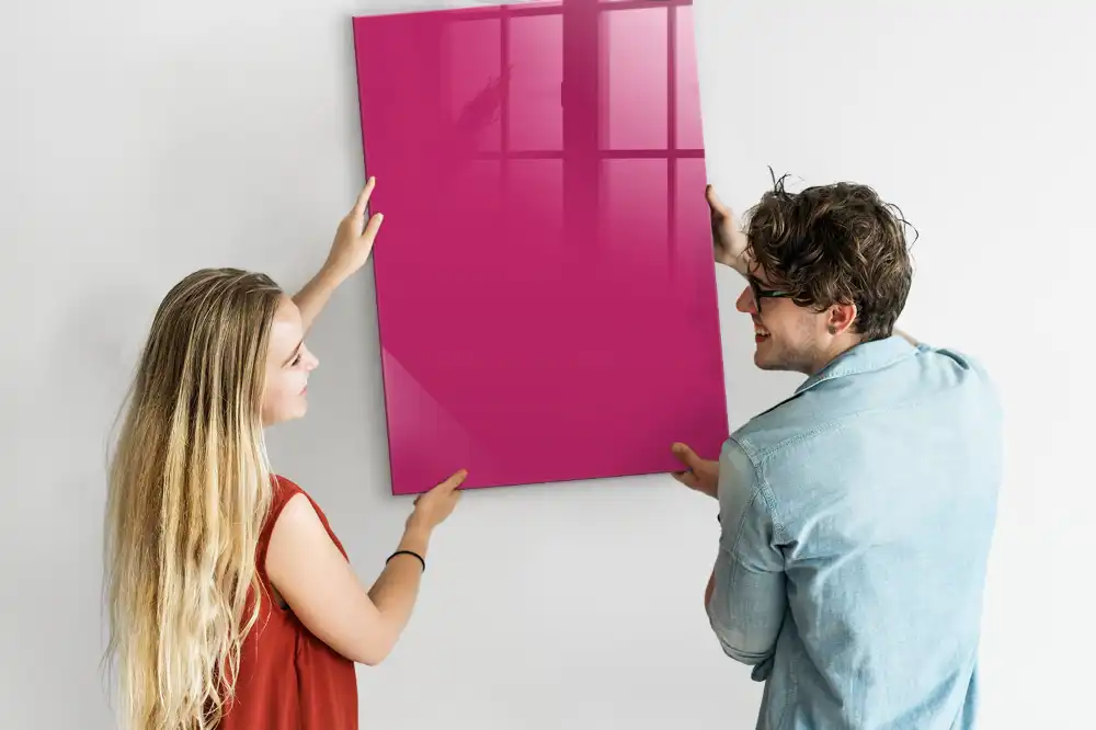 Magnetická tabule na kreslení v růžové barvě