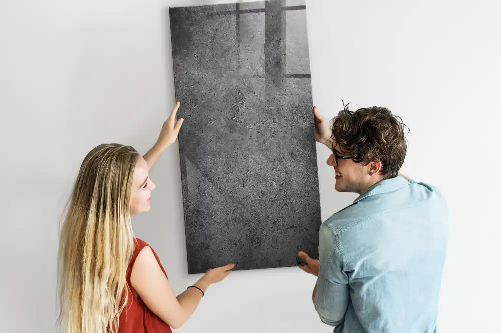 Magnetická popisovací tabule v designu surový beton