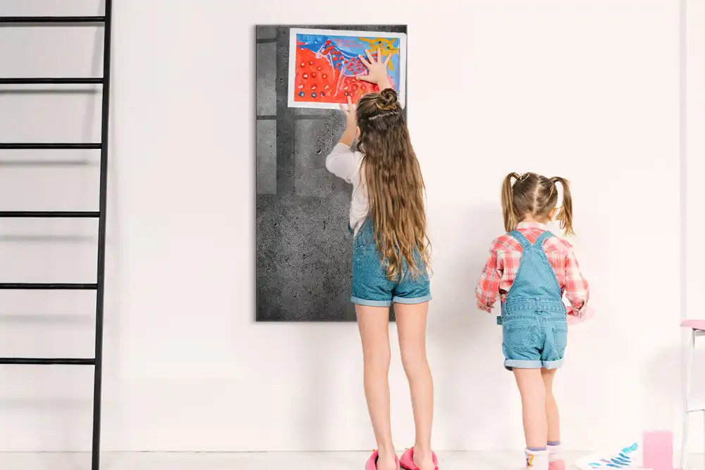 Magnetická popisovací tabule v designu surový beton