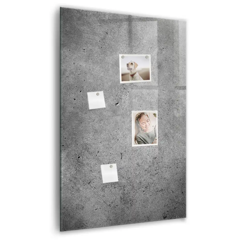 Magnetická popisovací tabule v designu surový beton