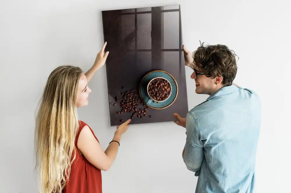 Magnetická popisovací tabule s motivem kávových zrn