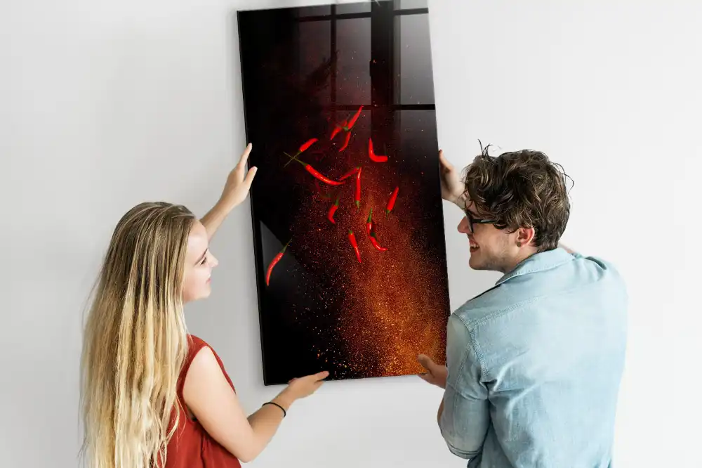 Magnetická tabule na kreslení pálivá paprika