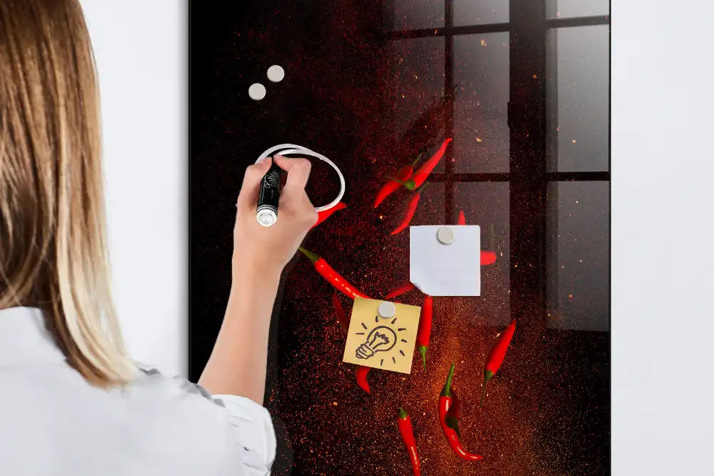 Magnetická tabule na kreslení pálivá paprika