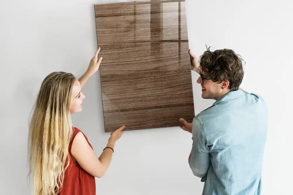 Magnetická popisovací tabule s dekorem dřeva