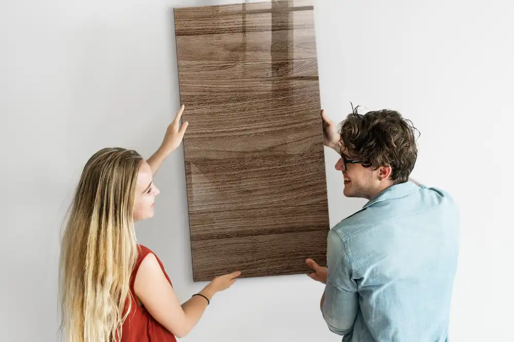 Magnetická popisovací tabule s dekorem dřeva