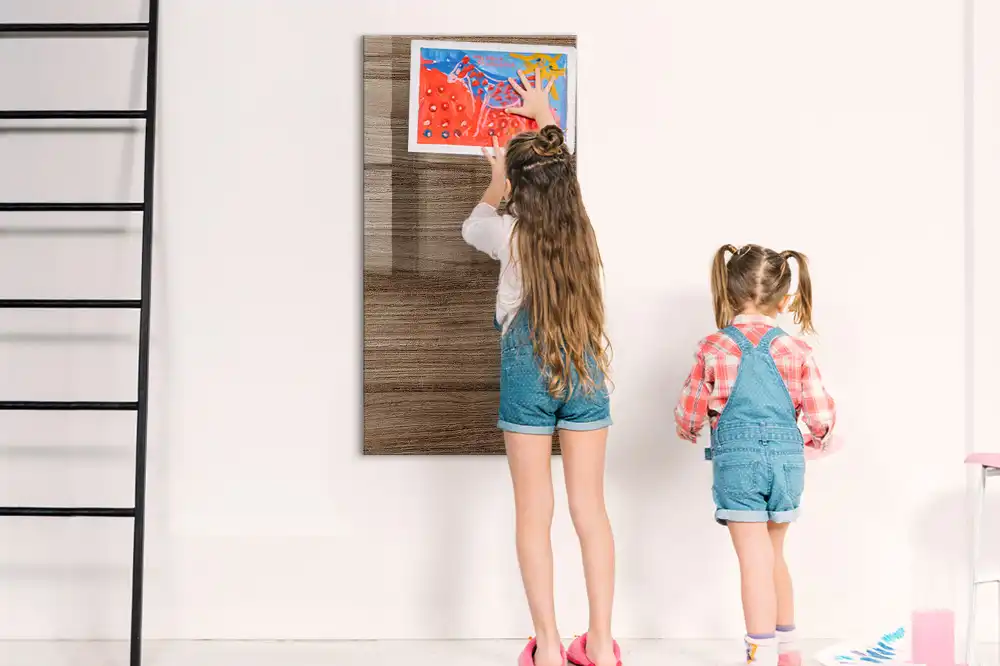 Magnetická popisovací tabule s dekorem dřeva