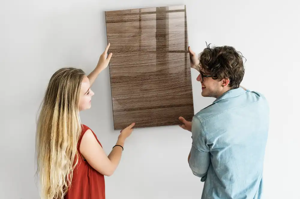 Magnetická popisovací tabule s dekorem dřeva