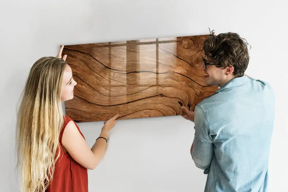 Magnetická kreslící tabule ve vzhledu starého dřeva