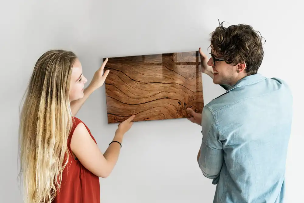 Magnetická kreslící tabule ve vzhledu starého dřeva
