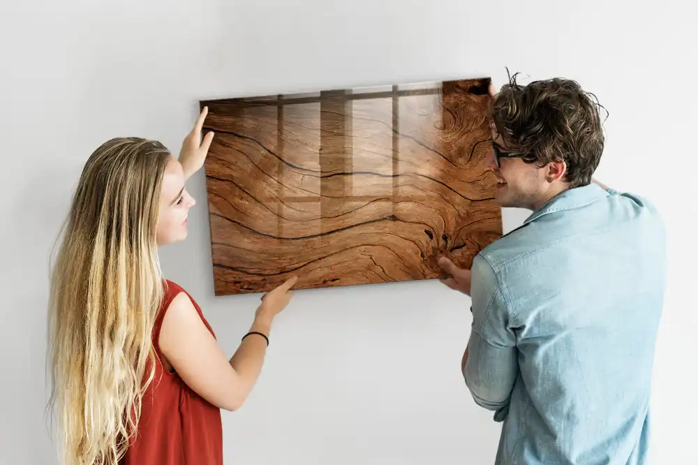 Magnetická kreslící tabule ve vzhledu starého dřeva