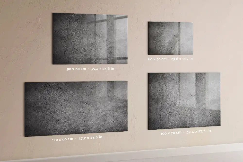 Magnetická kreslící tabule v dekoru průmyslový beton