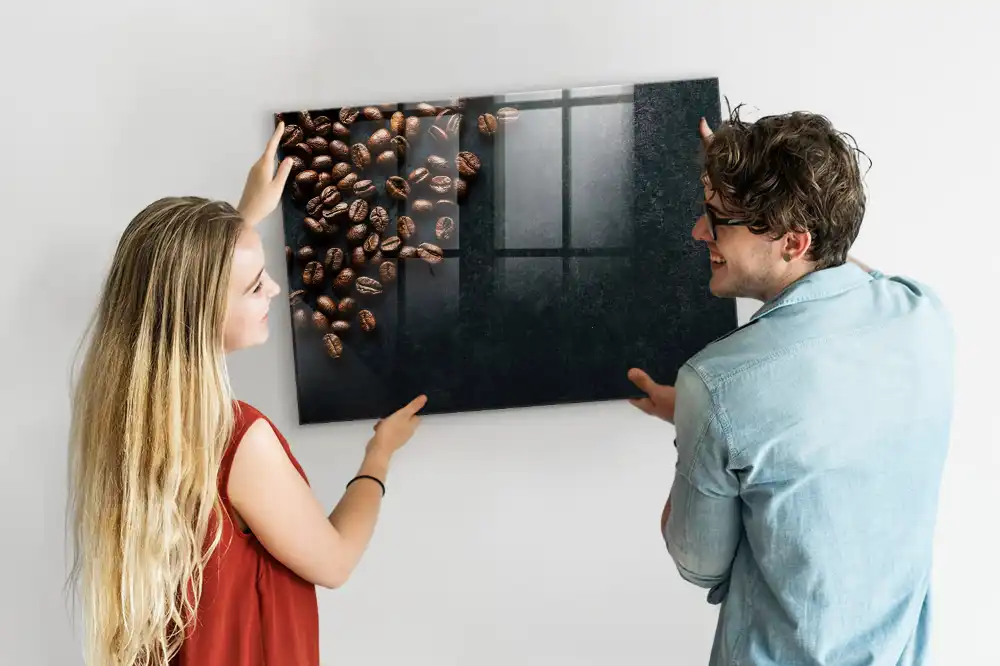 Magnetická kreslící tabule s motivem kávových zrn