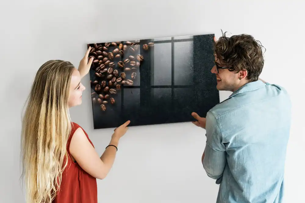 Magnetická kreslící tabule s motivem kávových zrn