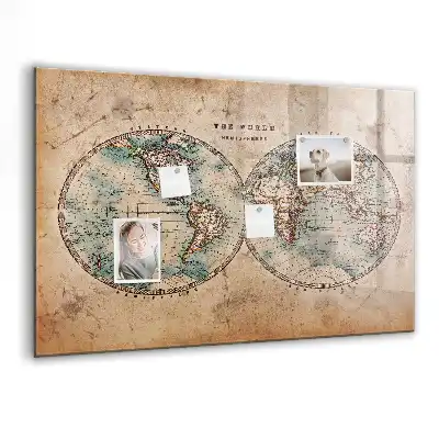 Magnetická kreslící tabule mapa zeměkoule