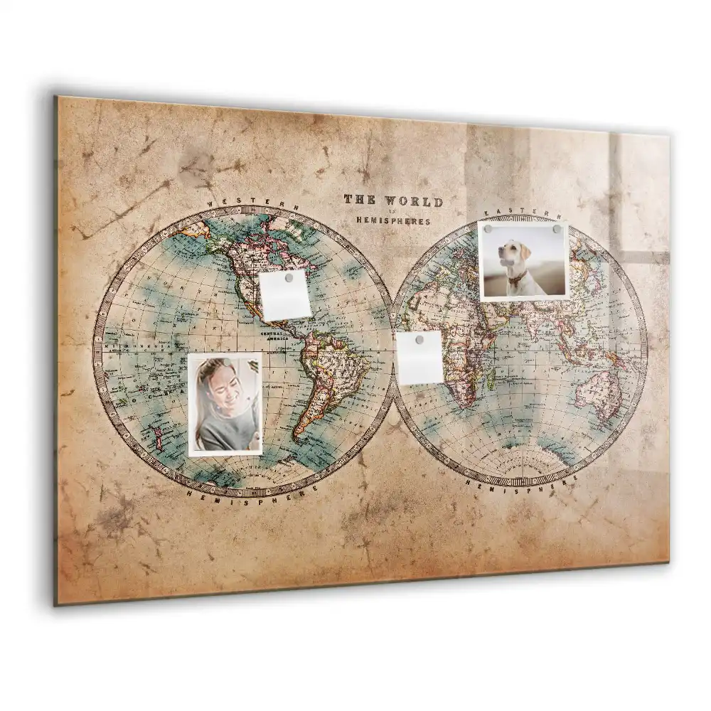 Magnetická kreslící tabule mapa zeměkoule