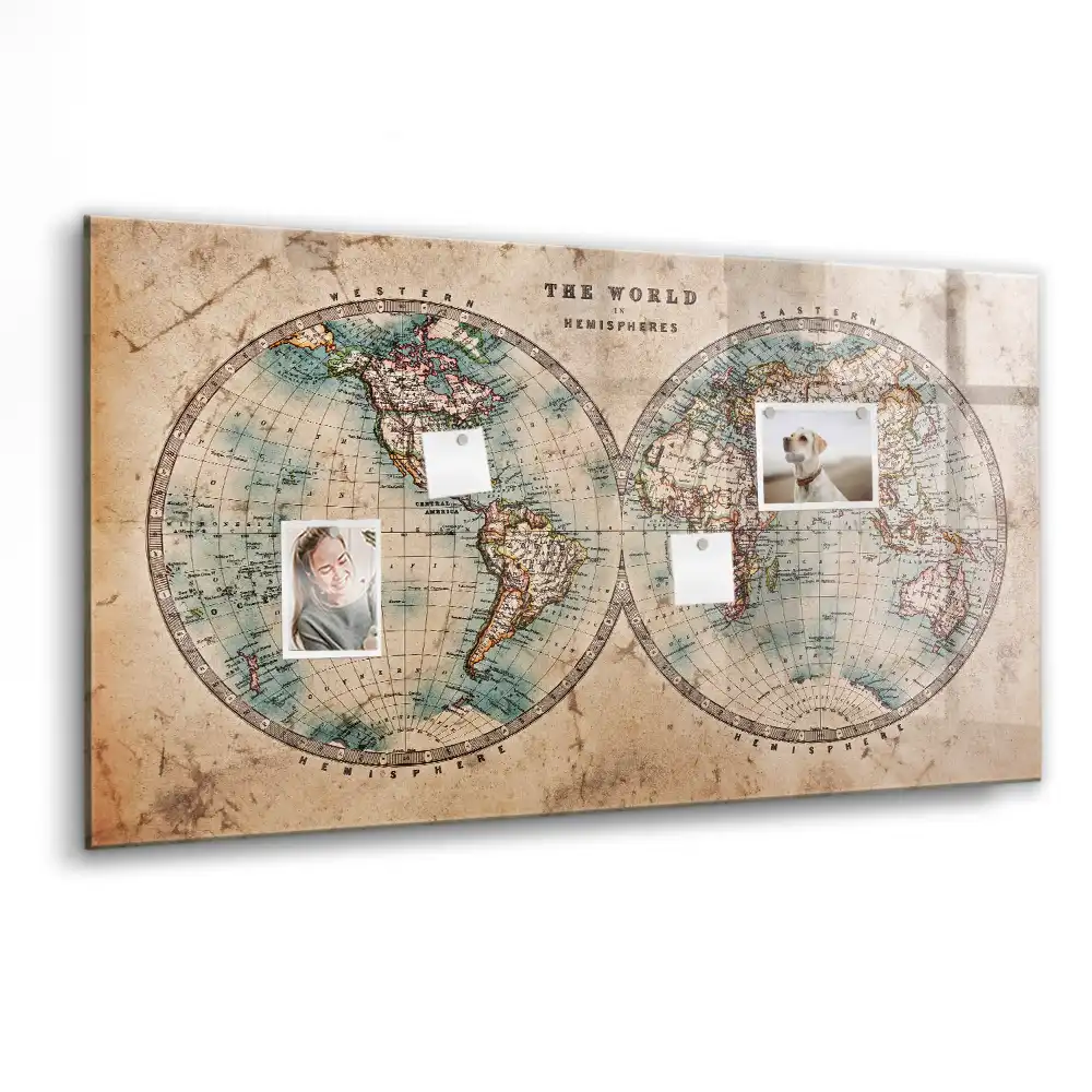 Magnetická kreslící tabule mapa zeměkoule