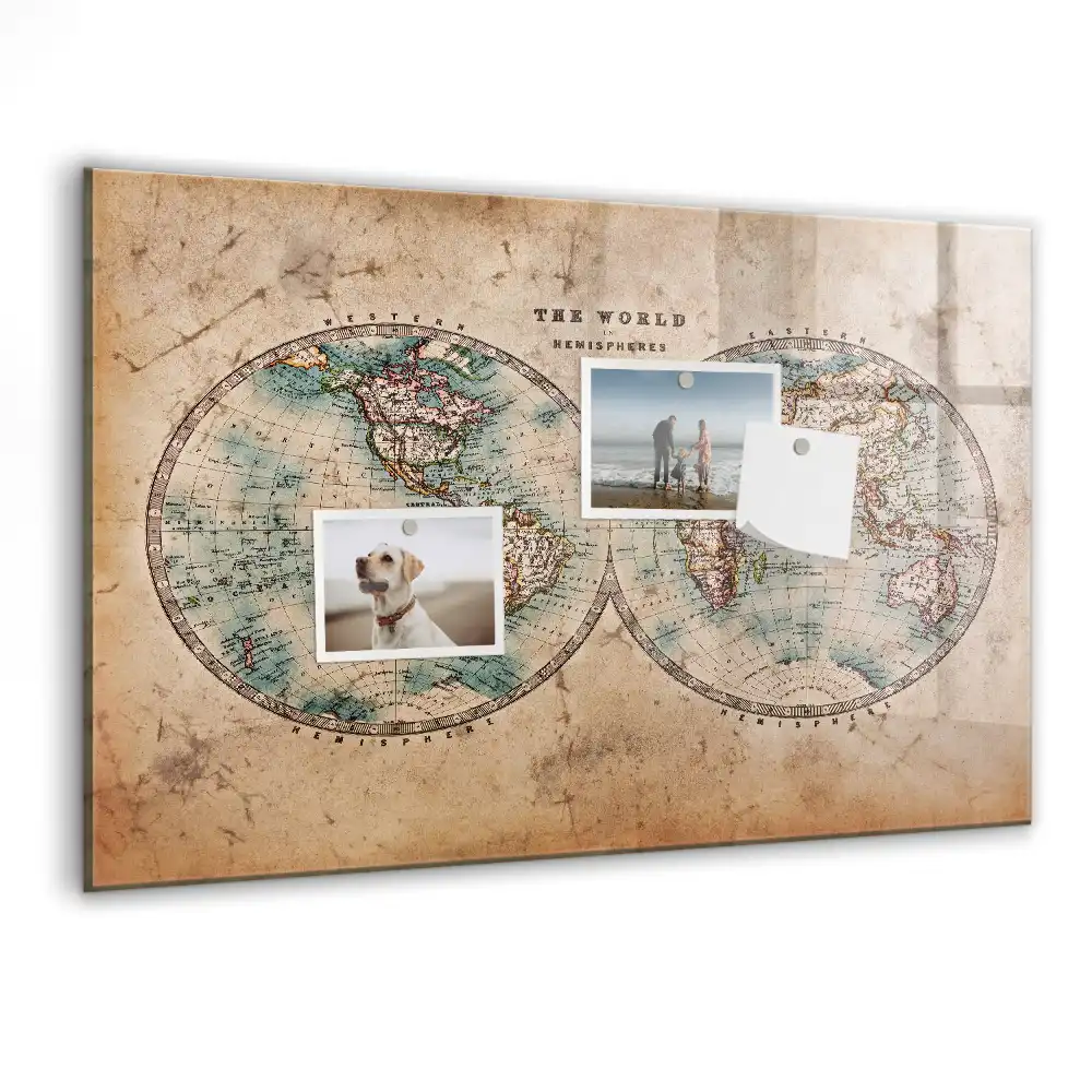 Magnetická kreslící tabule mapa zeměkoule