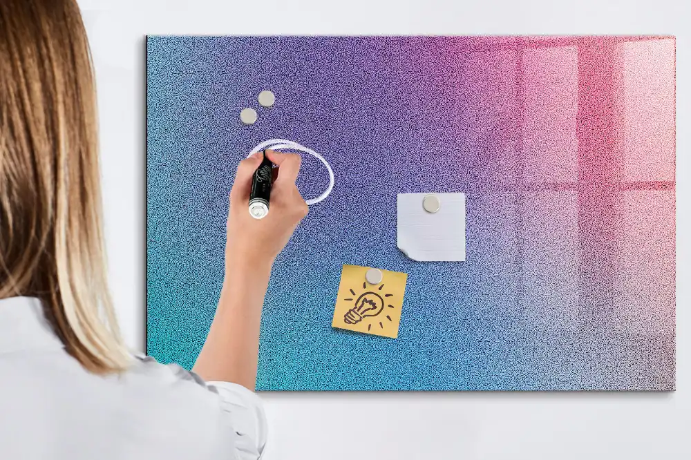 Magnetická kreslící tabule s barevným přechodem