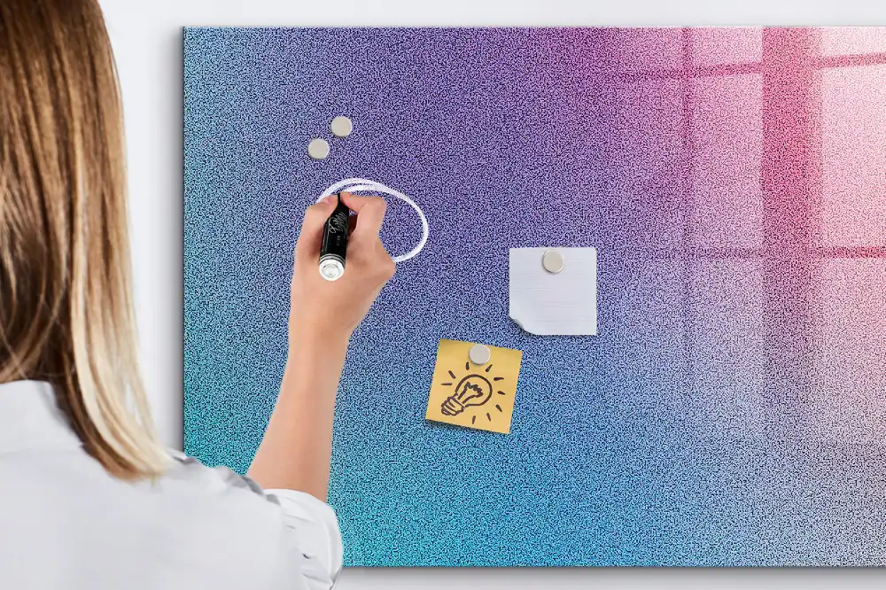 Magnetická kreslící tabule s barevným přechodem