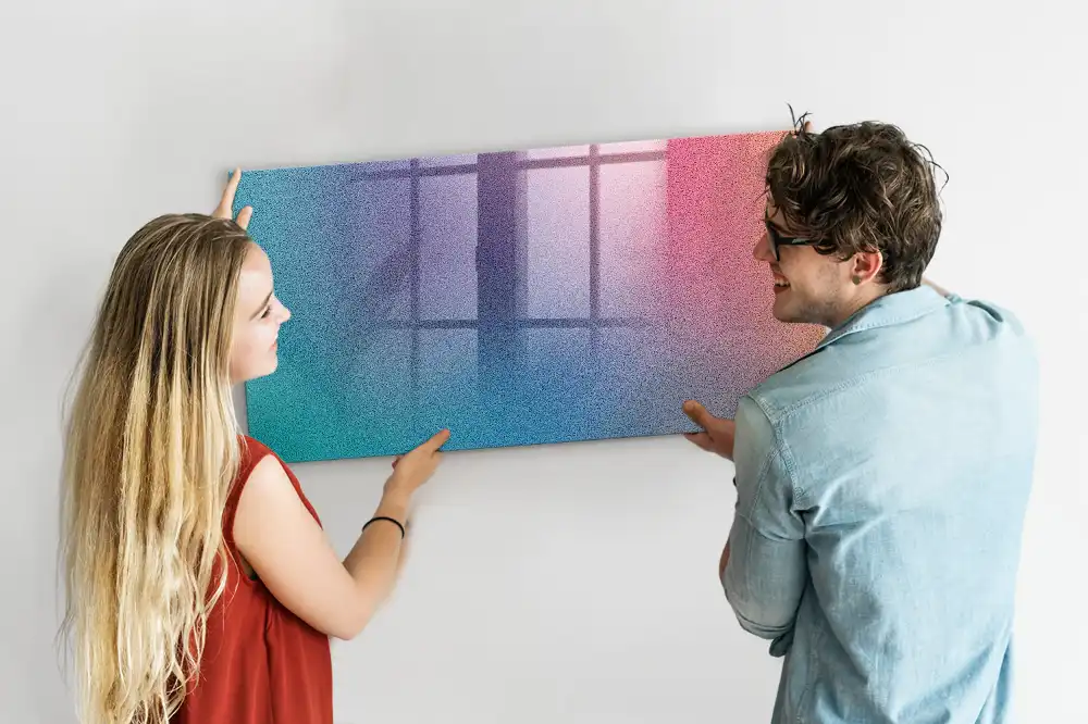 Magnetická kreslící tabule s barevným přechodem