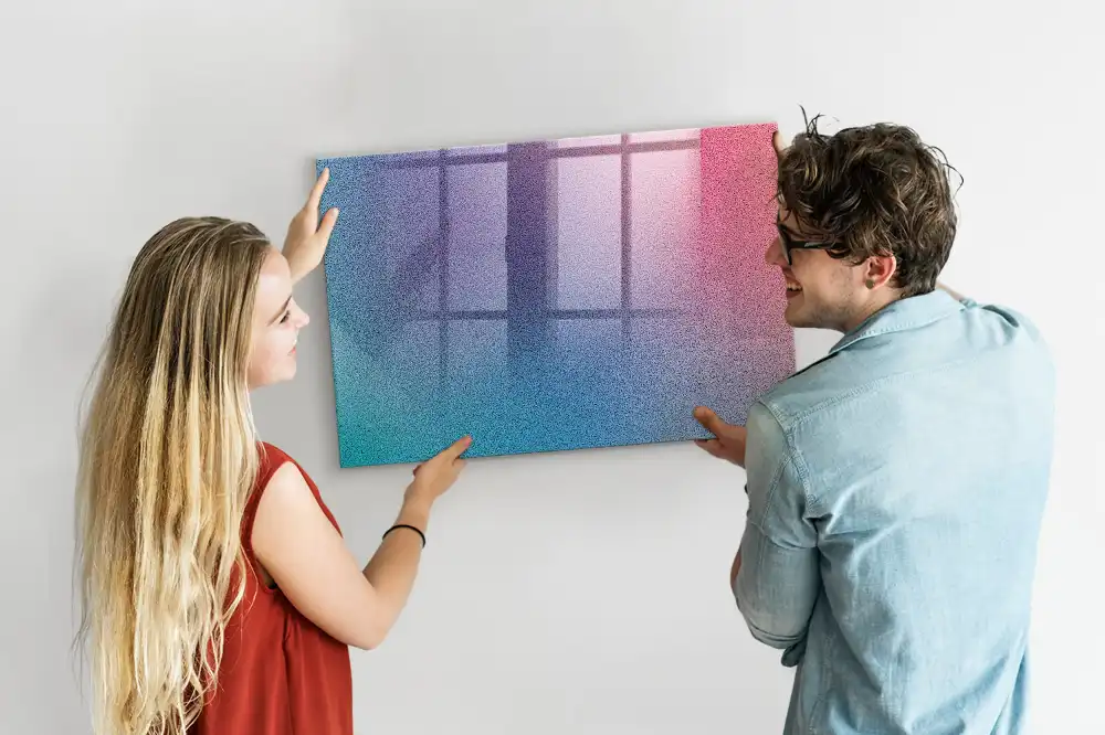 Magnetická kreslící tabule s barevným přechodem