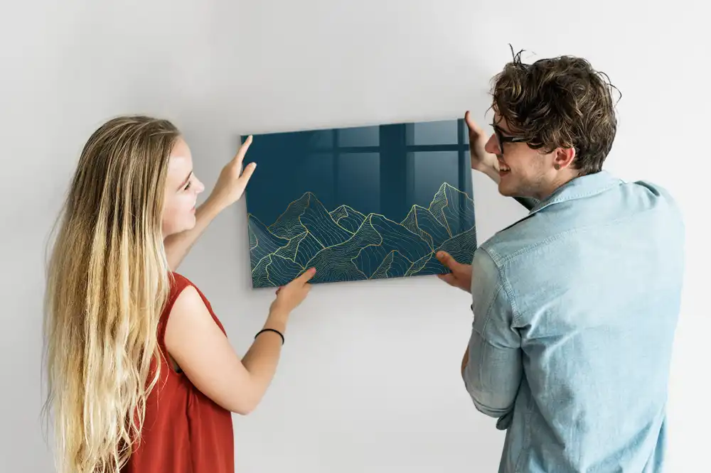 Magnetická kreslicí tabule s motivem horské krajiny