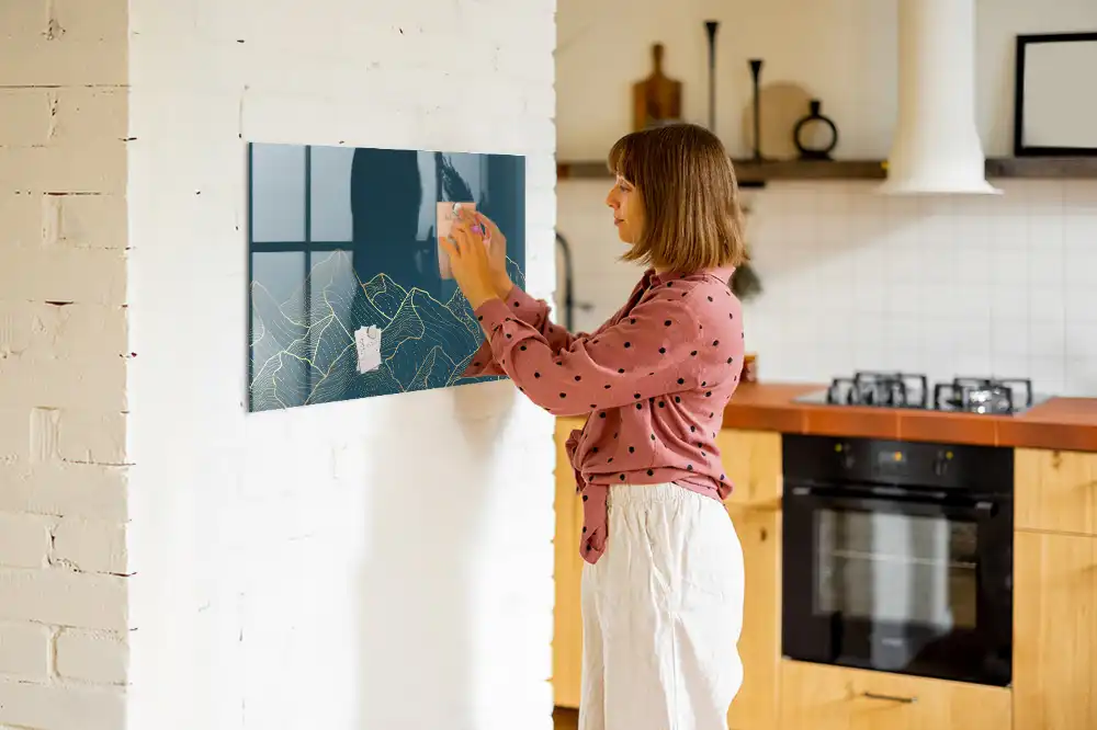 Magnetická kreslicí tabule s motivem horské krajiny