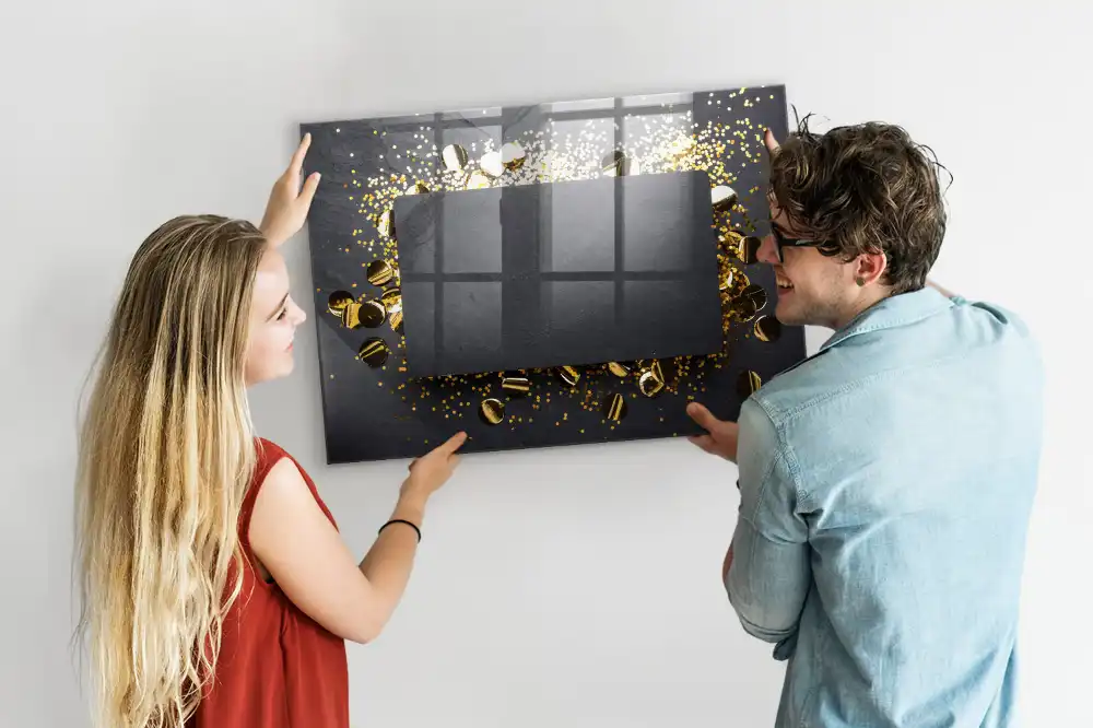 Magnetická kreslící tabule s lesklými částicemi
