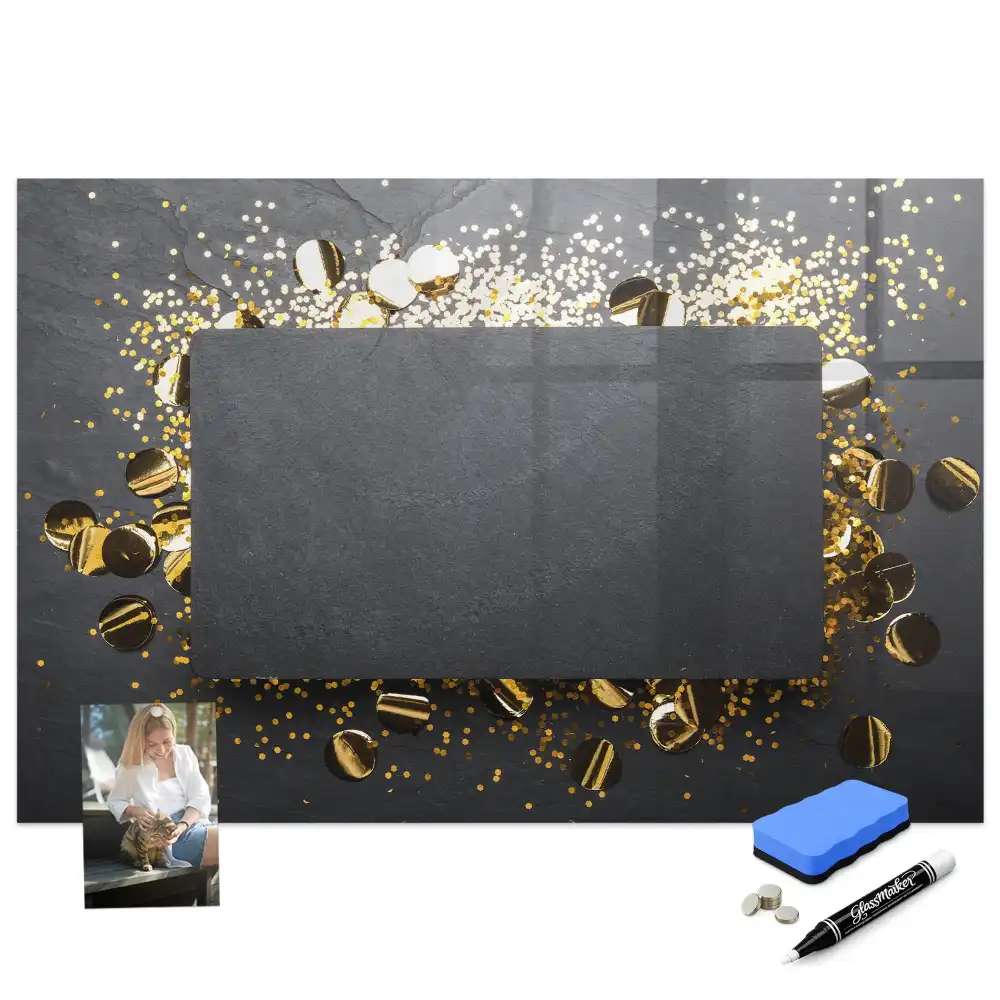 Magnetická kreslící tabule s lesklými částicemi