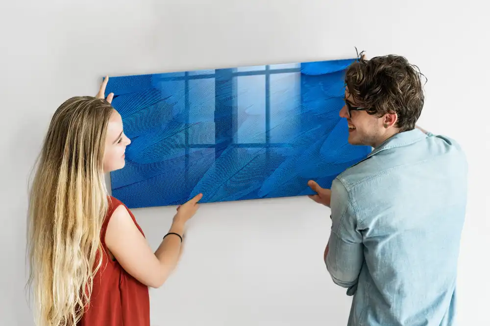 Magnetická psací tabule ve tvaru peří